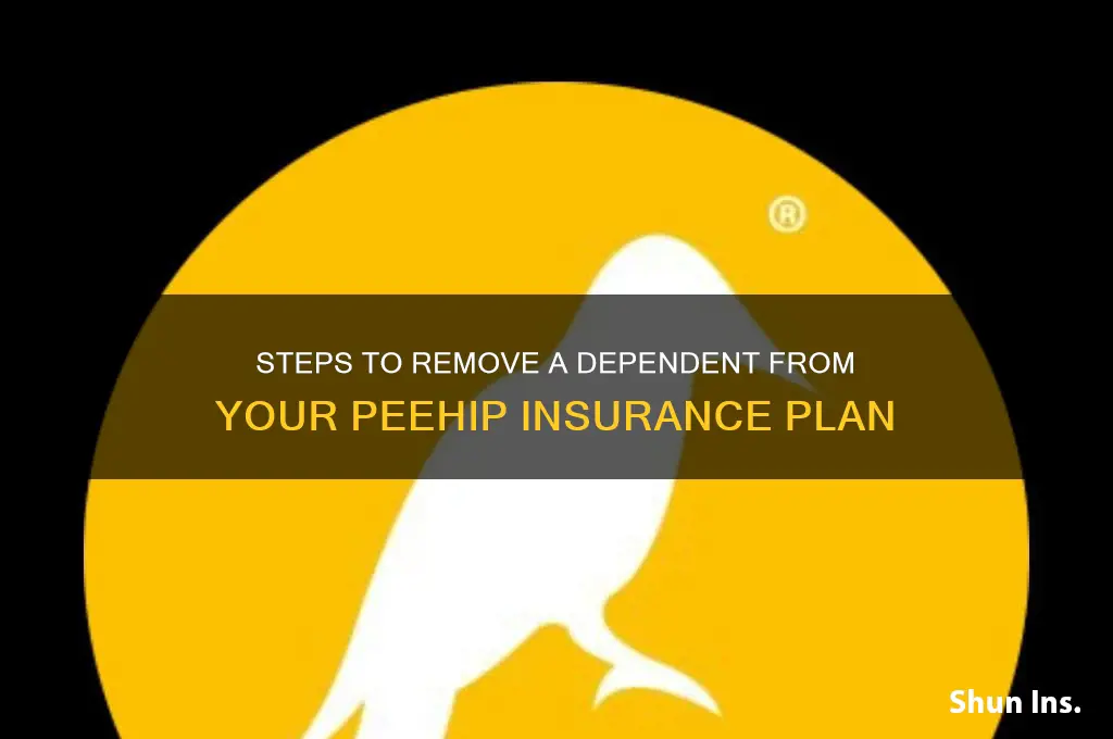 how to remove someone off peehip insurance