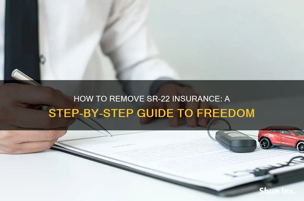 how to remove sr-22 insurance