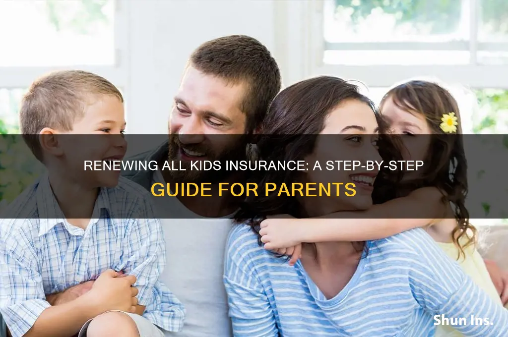 how to renew all kids insurance