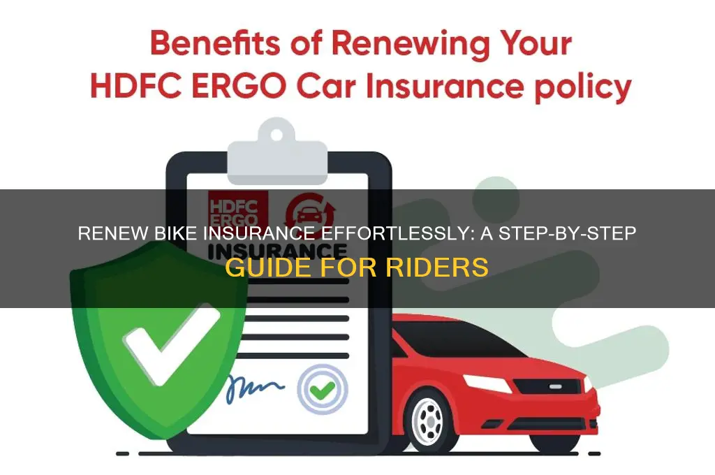 how to renew bike insurance