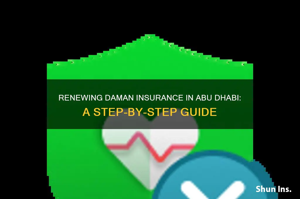 how to renew daman insurance abu dhabi
