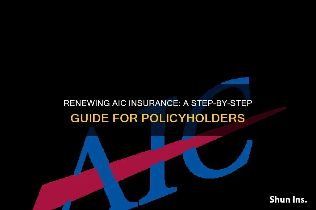 how to renew insurance aic insurance