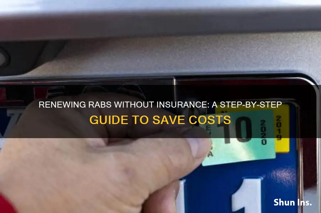 how to renew rabs with no insurance