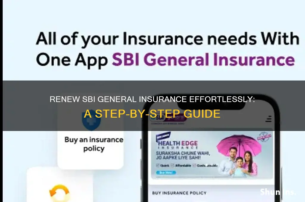 how to renew sbi general insurance
