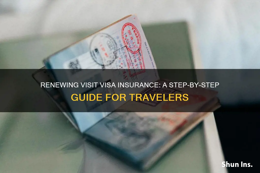 how to renew visit visa insurance