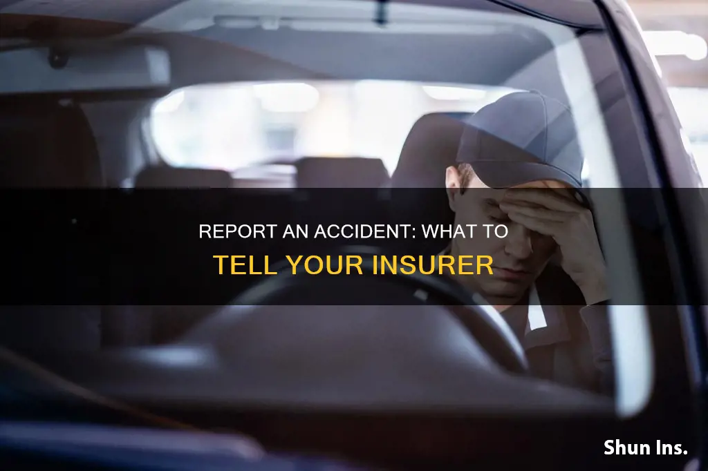how to report an accident to insurance