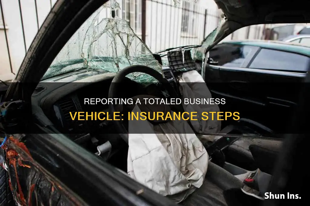 how to report business auto totalled insurance