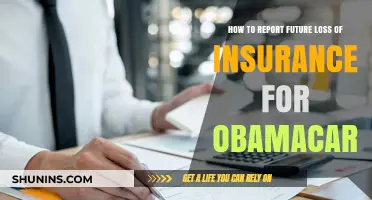 Reporting Future Loss of Insurance for Obamacare