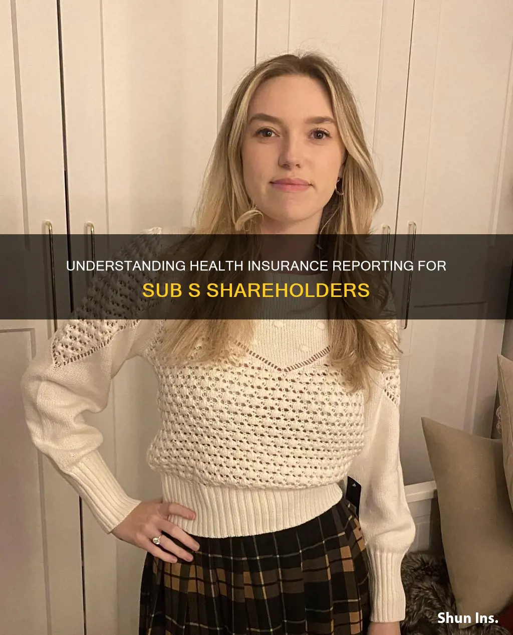 how to report helath insurance for sub s shareholders