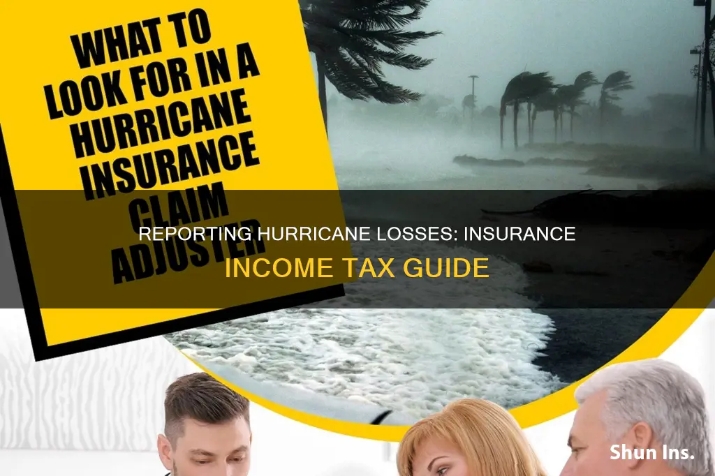 how to report hurricane losses in insurance income