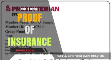 Reprint Proof of Insurance: Quick Steps for Policyholders
