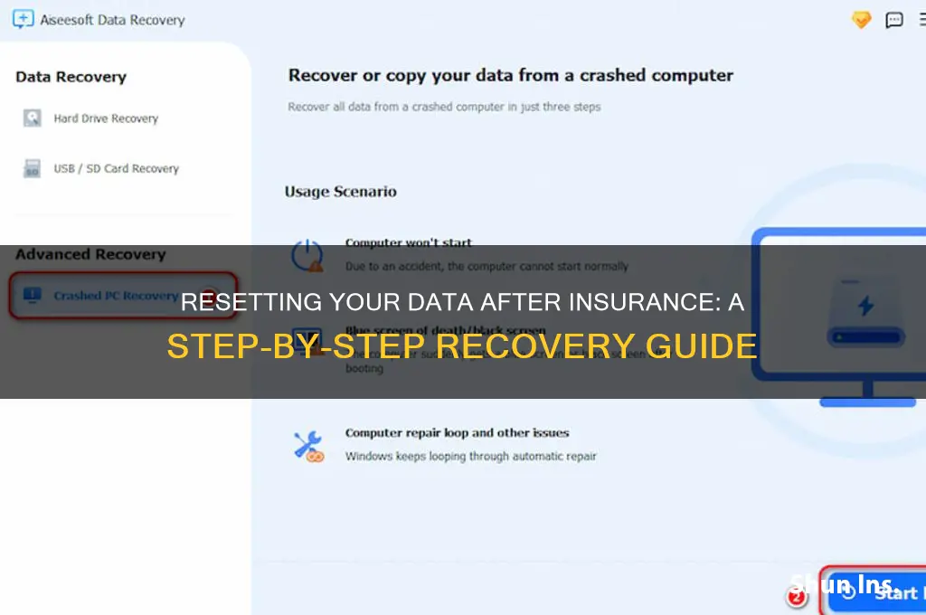how to reset data after insurance