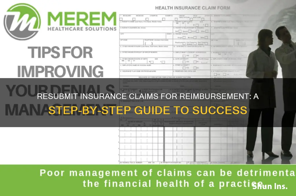 how to resubmit insurance for reimburance
