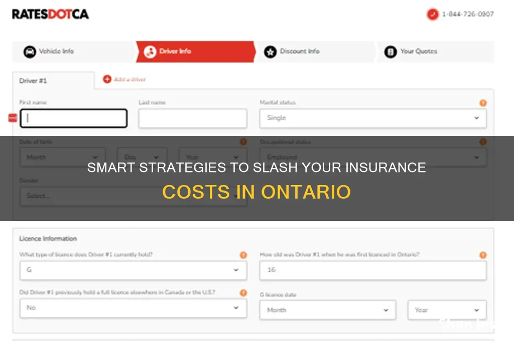 how to save on insurance ontario
