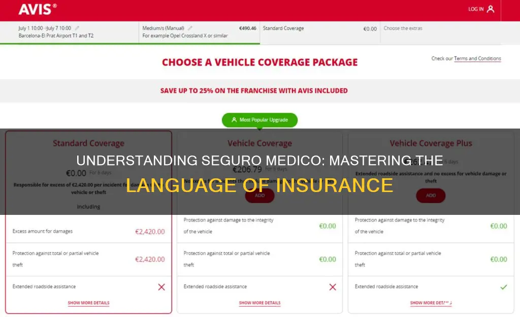 how to say insurance in seguro medico