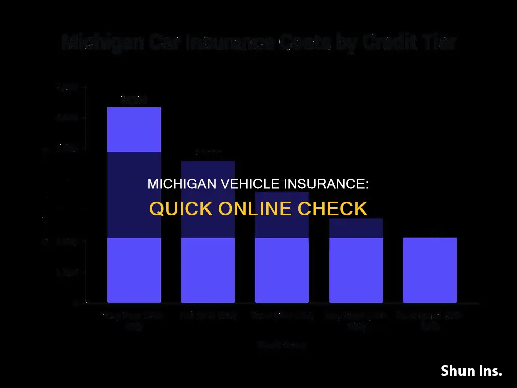 how to search if a micihigan vehicle is insured