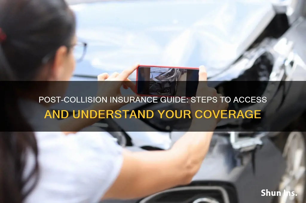 how to search insurance information after collision