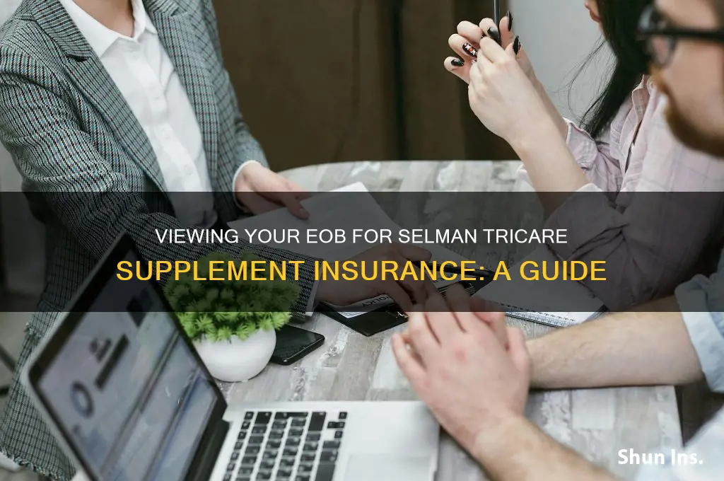 how to see eob for selman tricare supplement insurance