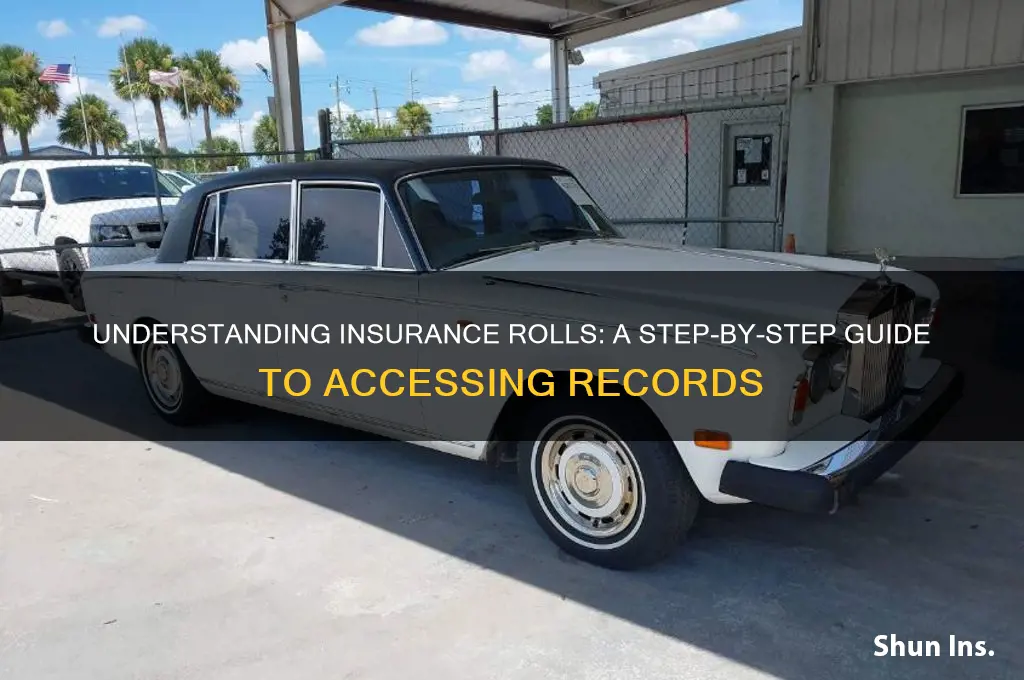 how to see insurance rolls
