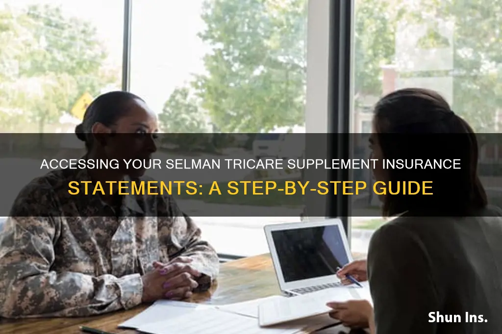 how to see statements for selman tricare supplement insurance