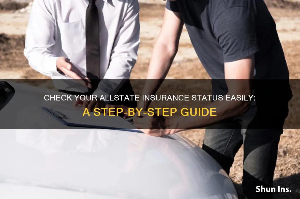 how to see the insurance status allstate