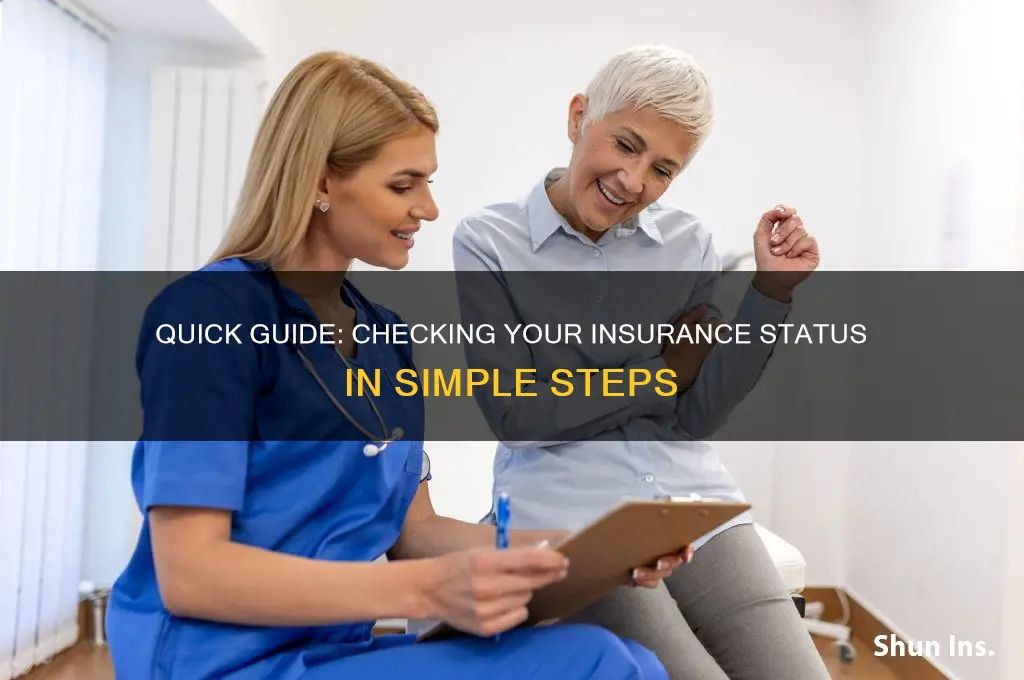 how to see the insurance status