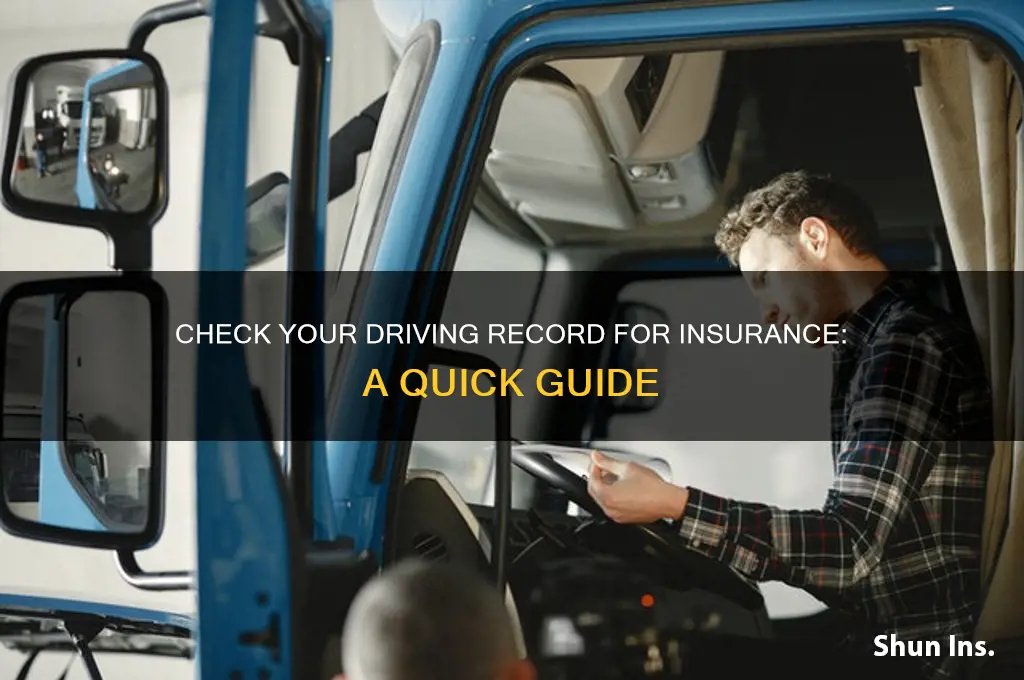 how to see your driving record for insurance
