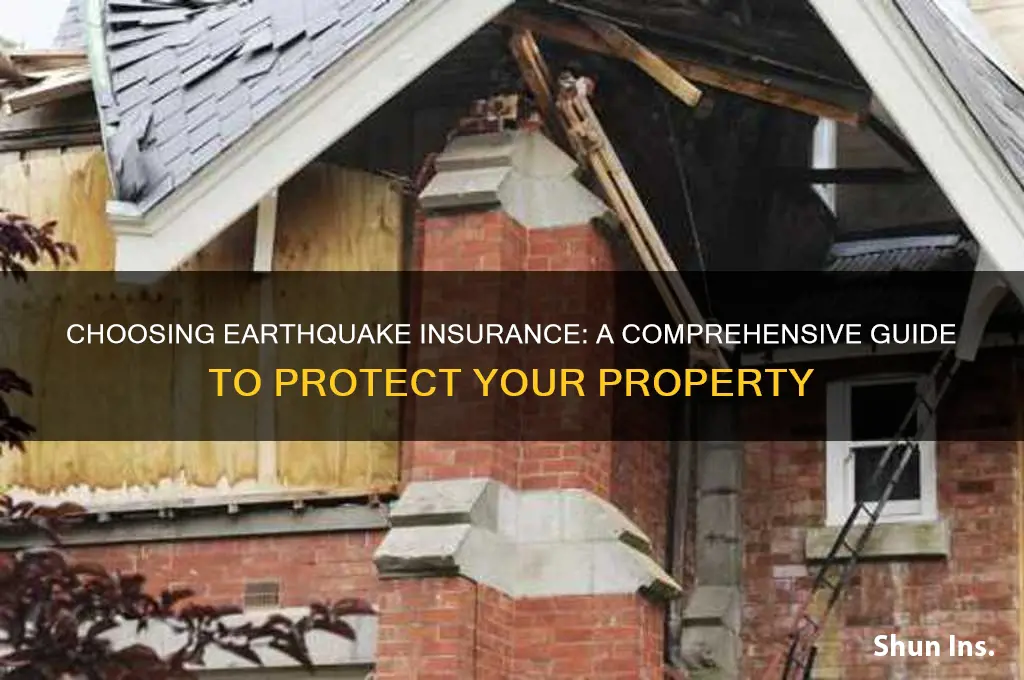 how to select earthquake insurance
