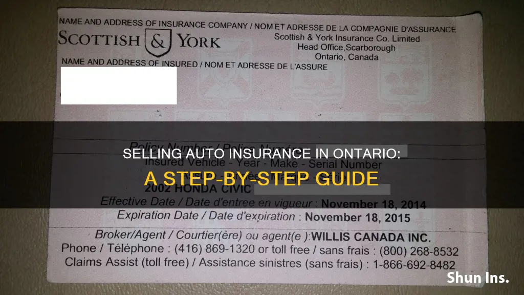 how to sell auto insurance in ontario