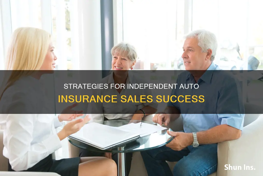 how to sell auto insurance independently