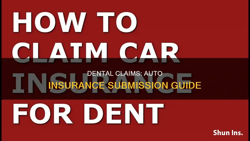 how to send dental claims to auto insurance