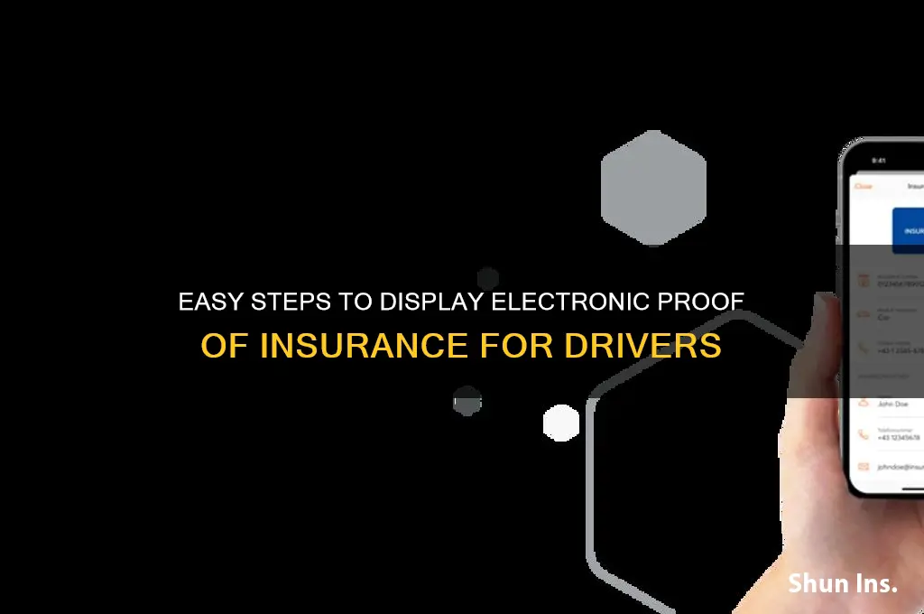 how to show electronic proof of insurance