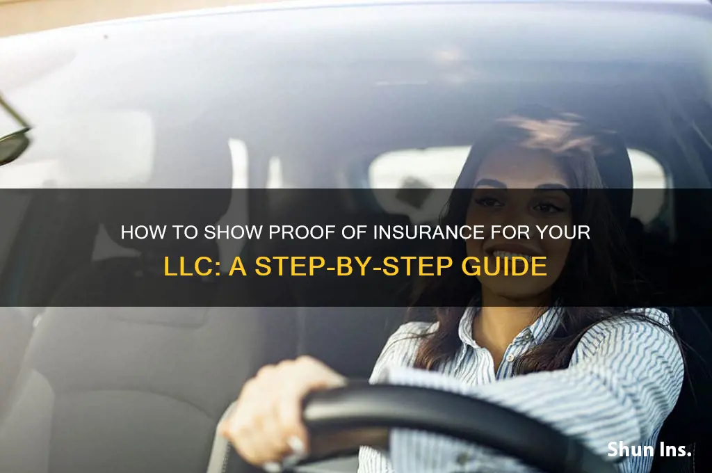 how to show insurance for llc