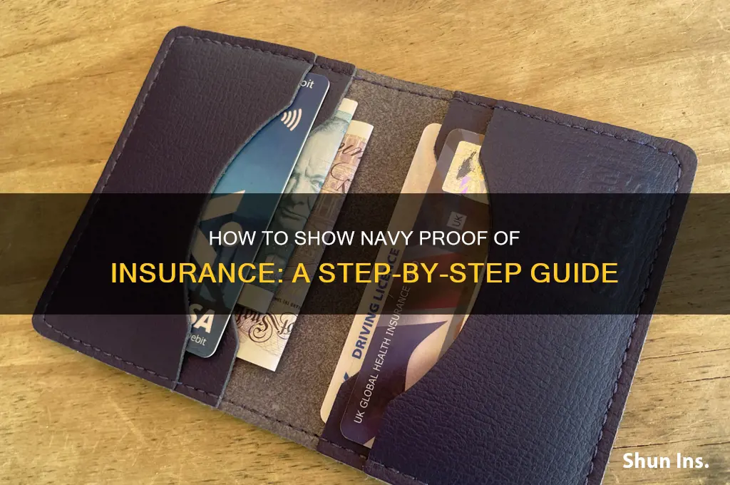 how to show navy proof of insurance