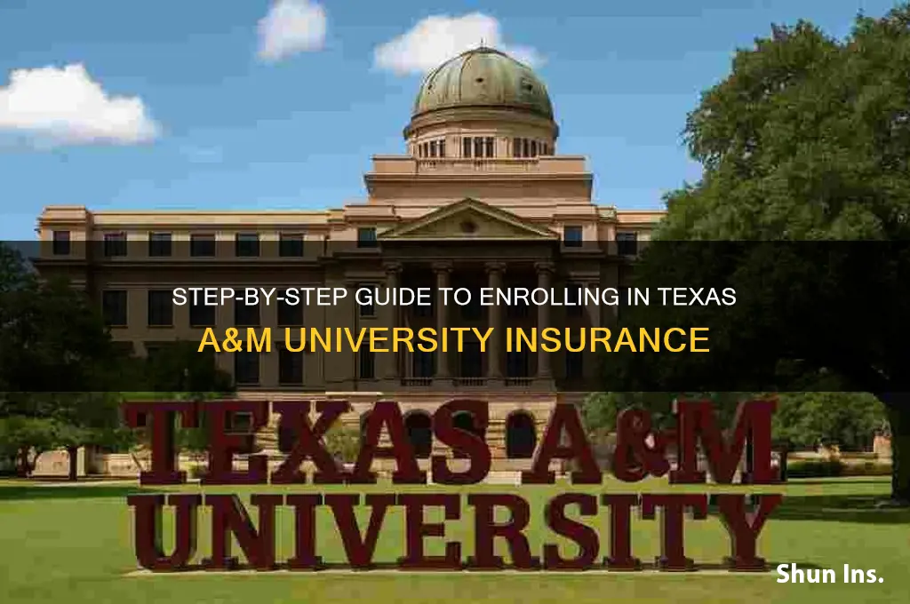 how to sign up for insurance tamu