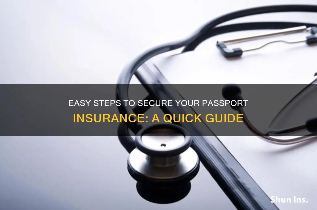 how to sign up for passport insurance
