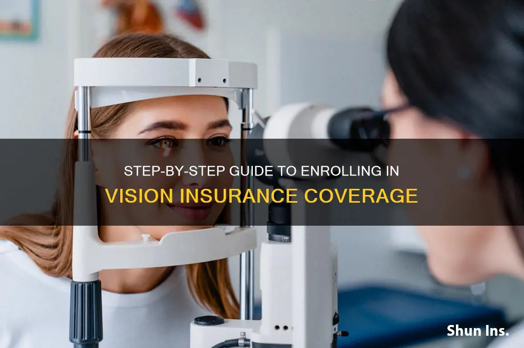 how to sign up for vision insurance