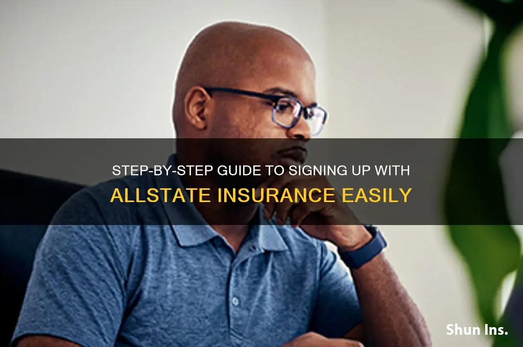 how to sign up with allstate insurance
