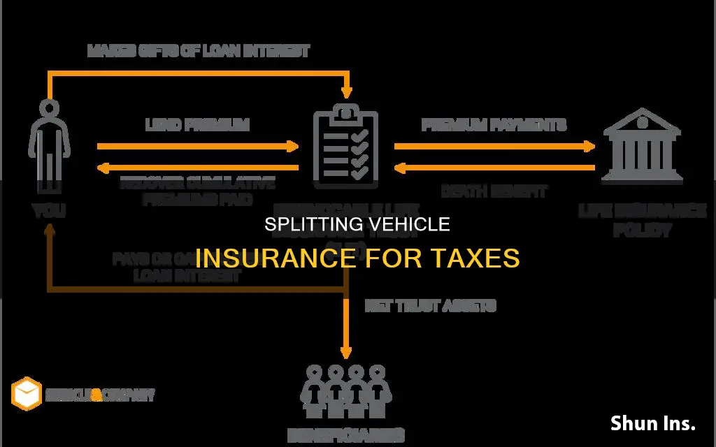 how to split vehicle insurance for taxes