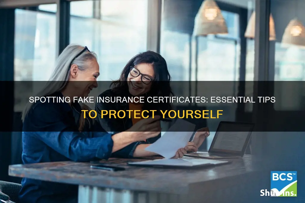 how to spot a fake certificate of insurance