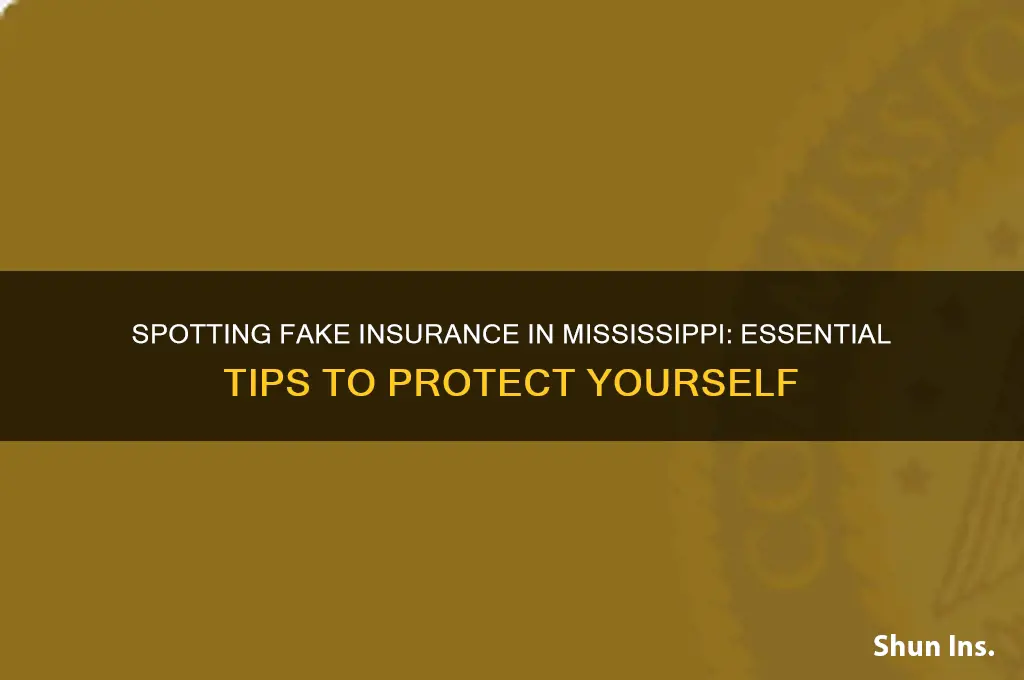 how to spot fake insurance in mississippi