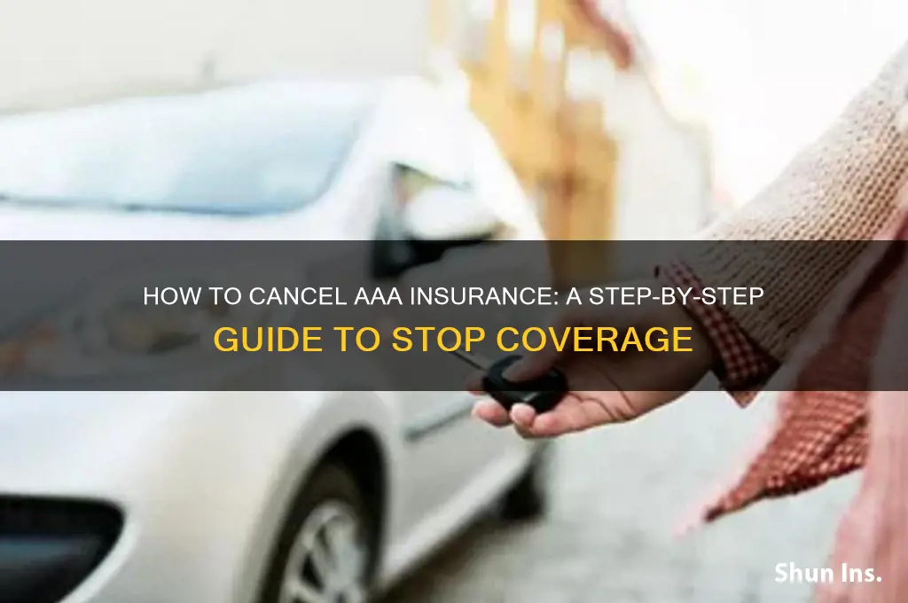how to stop aaa insurance