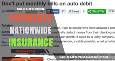 Stop Recurring Insurance Payments: Nationwide Guide