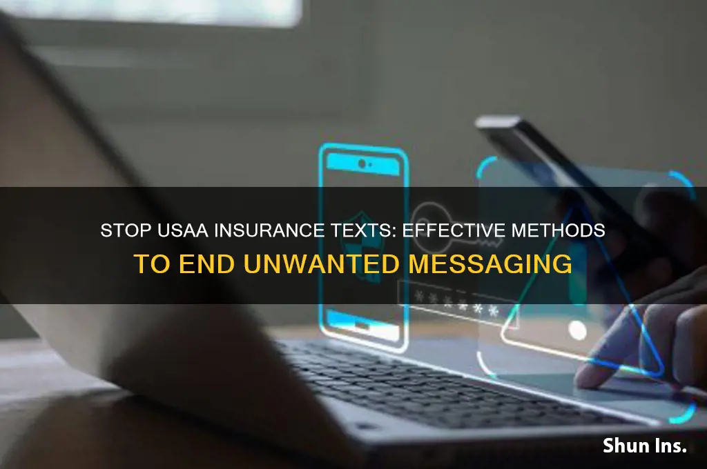 how to stop usaa insureance texting