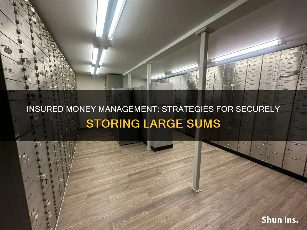 how to store insured money over 250 000 dollar