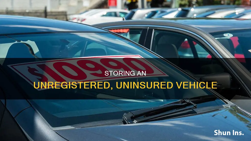 how to store vehicle that is not registered or insured