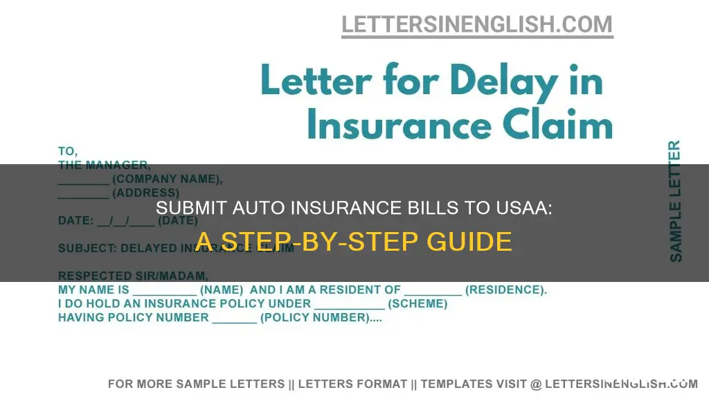 how to submit bills to usaa auto insurance