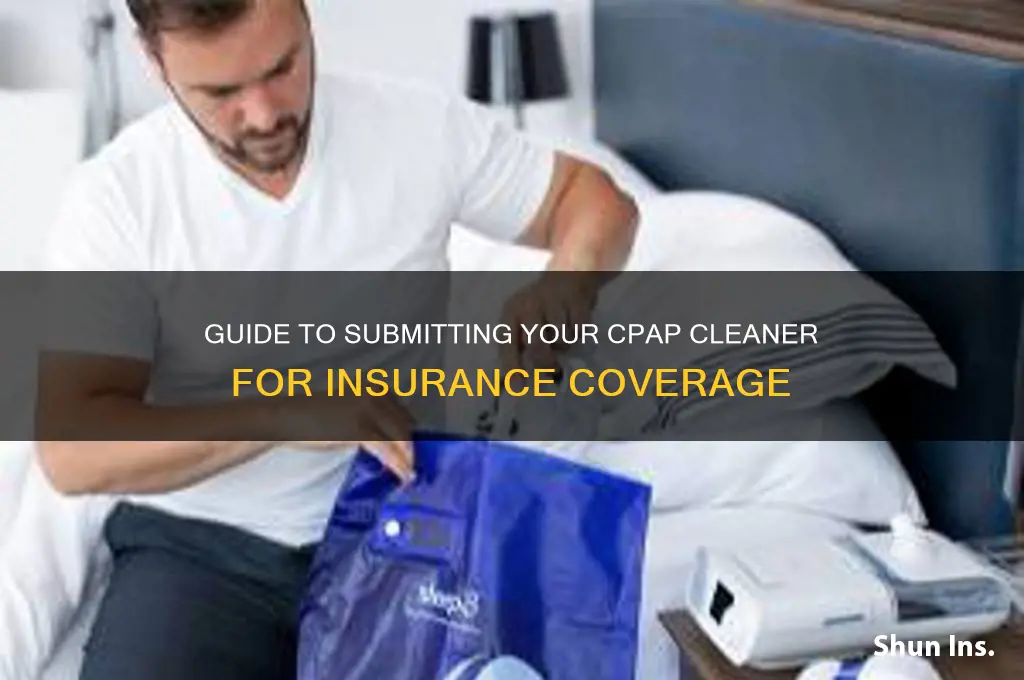 how to submit cpap cleaner to insurance