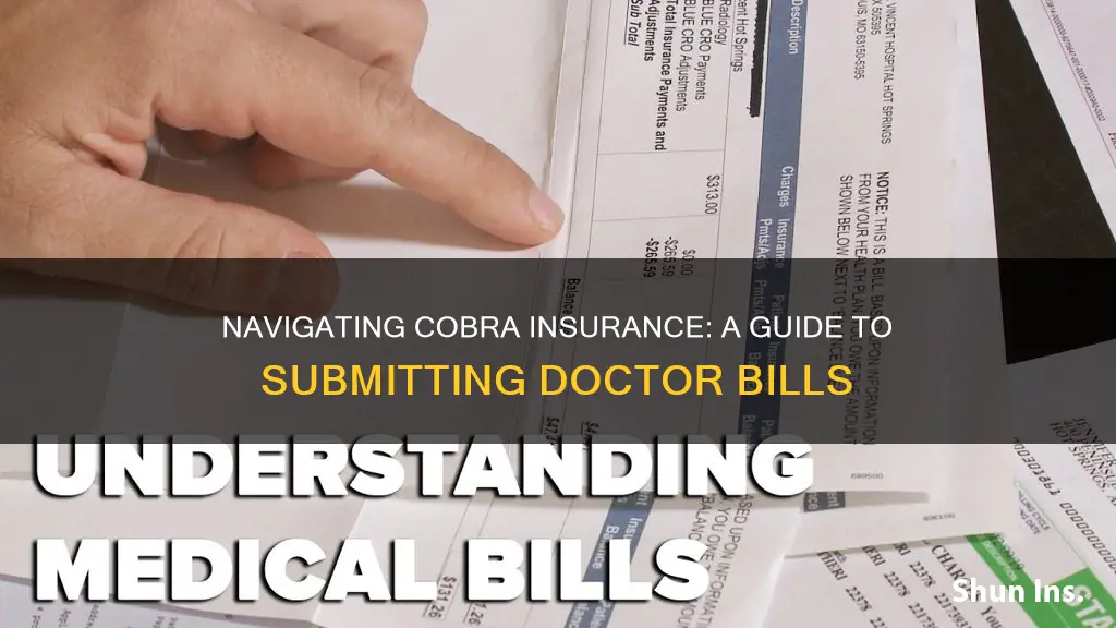 how to submit doctor bill to cobra insurance