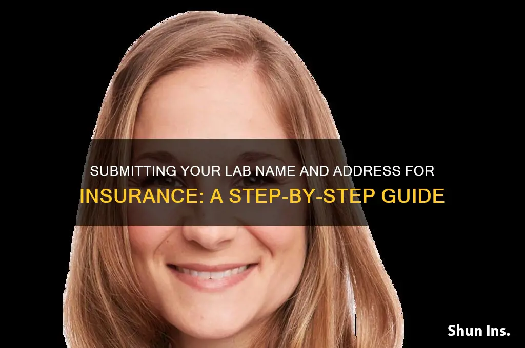 how to submit lab name and address for insurance
